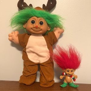 Two Russ Holiday Christmas Trolls